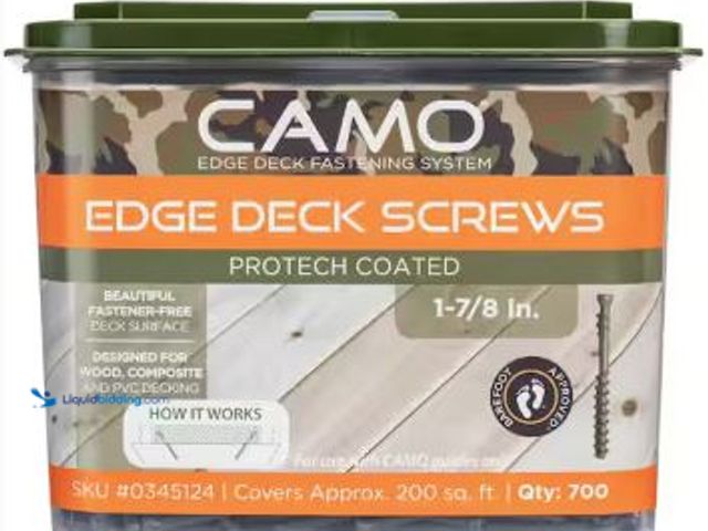 Lot 49-5436256 - CAMO 1-7/8 in. Exterior Decking Screw - Edge Hidden Deck Fasteners (700-Count). Model # 0345124. Unu...