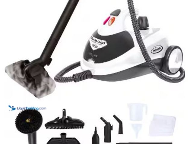 Lot 49-5436897 - Ewbank Steam Cleaner 1800W for Most Surfaces with Included Attachments, Corded. Model # SC1800. Used...