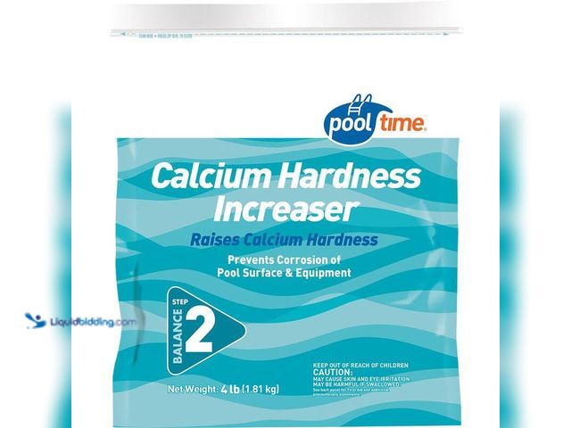 Lot 49-5406353 - (3) Pool Time 4 lbs. Calcium Hardness Increaser Balancer, Model # 23504PTM, Unused.