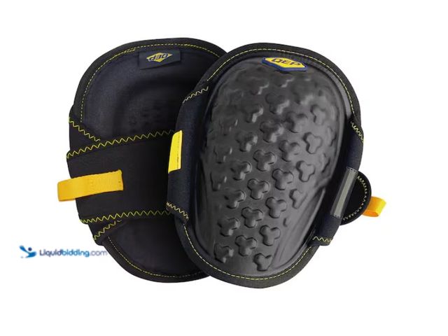 Lot 49-1628076 - QEP ProMax Gel Knee Pads with Lightweight EVA Foam Cushion and Pen Storage (1-Pair), Model # 79645, ...