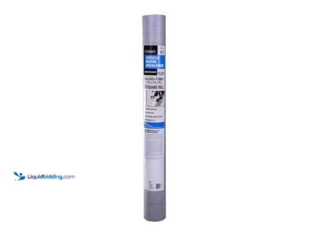 Lot 49-1625308 - Everbilt Synthetic Roofing Underlayment - Contractor Grade 400 sq. ft. (4 ft. x 100 ft.), Model # EB...
