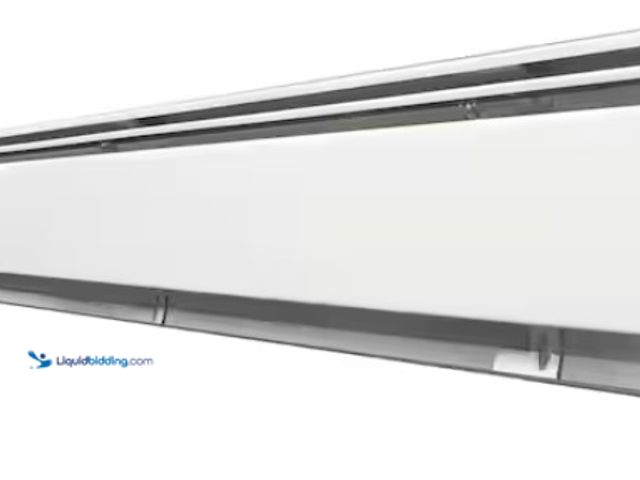 Lot 49-1515731 - Slant/Fin Fine/Line 30 3 ft. Hot Water Baseboard with Fully Assembled Element and Enclosure in Nu Wh...