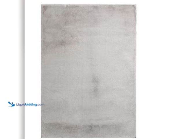 Lot 49-1625254 - Home Decorators Collection Piper Grey 5 ft. x 7 ft. Solid Polyester Area Rug, Model # 5250.61.51HDB,...