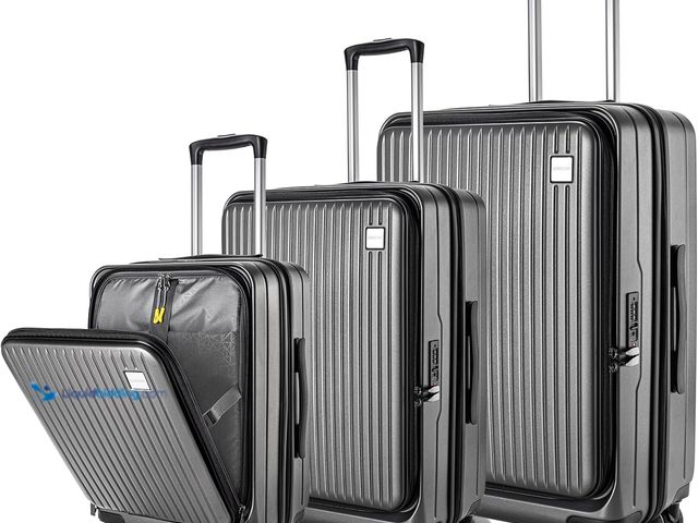 Lot 49-5461269 - Luggage Sets 3 Piece, ABS Lightweight 20in/24in/28in Luggage, Expandable Carry On Suitcase Set with ...