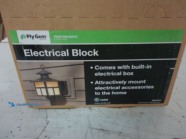Lot 49-1627515 - Lot of (6) PlyGem Electrical Block in Tan Model #EBLOCKH, UNUSED  Ref#PA0716
