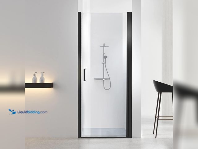 Lot 49-5447878 - Bathroom Shower Door, Frameless Tempered Glass Shower Door, 36”W x 72”H Shower Panel, H-Type Single ...