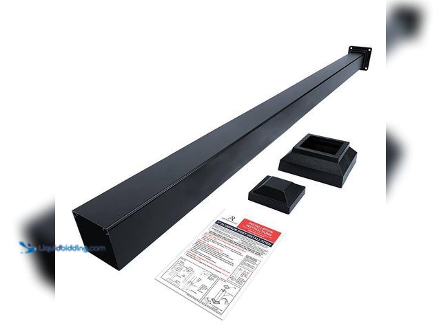 Lot 49-5560037 - Aria Railing
3 in. x 3 in. x 48 in. Black Powder Coated Aluminum Deck Post Kit. Model # A48PBKBK-48...