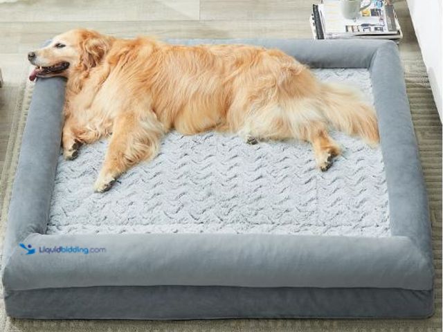 Lot 49-5436595 - WNPETHOME XXXL Big Dog Bed, Washable Dog Couch with Removable Waterproof Cover, Orthopedic Large Pet...