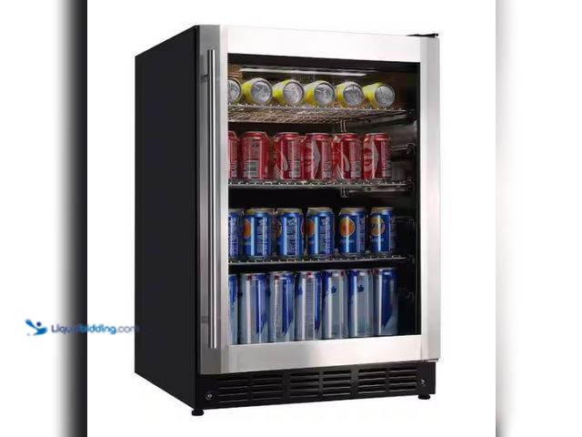 Lot 49-1569574 - Vissani 23.4 in. 50 Bottle, 154 Can, Wine and Beverage Cooler with Stainless Steel Door, Model # HVB...