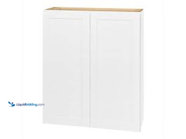 Lot 49-5415562 - Hampton Bay Avondale 24 in. W x 12 in. D x 36 in. H Ready to Assemble Plywood Shaker Wall Kitchen Ca...