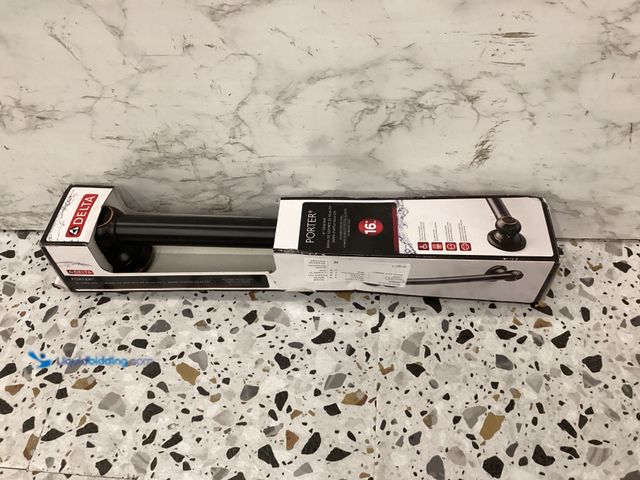 Lot 49-5414670 - Porter 16 in. Grab Bar in Oil Rubbed Bronze. Model # PTR5916-OB unused