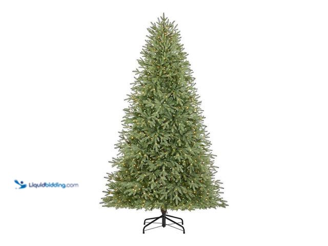 Lot 49-5453644 - Home Accents Holiday 7.5 ft. Jackson Noble Fir LED Pre-Lit Artificial Christmas Tree T23. [Model # W...