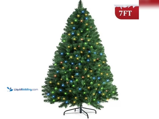 Lot 49-1546539 - VAVSEA 7 ft. Pre-Lit Christmas Tree, Model # 00798336938608, Unused.  Ref#HOL1113