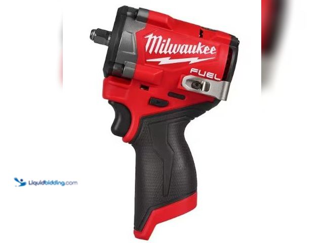Lot 49-2025198 - Milwaukee M12 FUEL 12V Lithium-Ion Brushless Cordless Stubby 3/8 in. Impact Wrench (Tool-Only), Mode...
