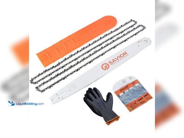 Lot 49-3432142 - Savior 20 Inch Chainsaw Bar and Chain Combo, 3/8" Pitch .050" Gauge 72 Drive Links for 455 Rancher 4...