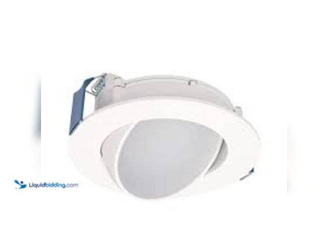 Lot 49-5485188 - HALO HLA Series 4 in. Adjustable CCT Canless IC Rated Dimmable Indoor, Outdoor Integrated LED Recess...