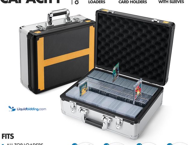 Lot 49-5488183 - FunGuys Toploader Storage Box, Sports Card Storage Case, 600+ Top Loader, Trading Card Case Holds, O...