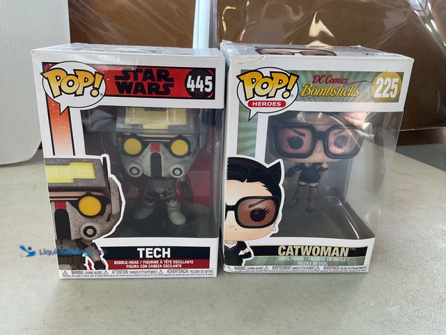 Lot 49-3503544 - Other LOT OF 2 FUNKO POP FIGURES IN ORIGINAL BOXES INCLUDING TECH #445 AND CATWOMAN #225