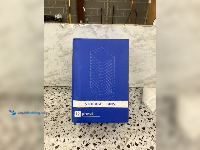 Lot 49-3527887 - 12 PC Plastic Storage Bin Set  For Kitchen Item is unused.