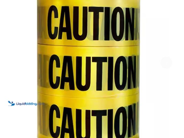Lot 49-1574937 - (3-Pack) Empire 3 in. x 1000 ft. Caution Tape, Model # 71-1003, Unused.   Ref#AHDSB0205