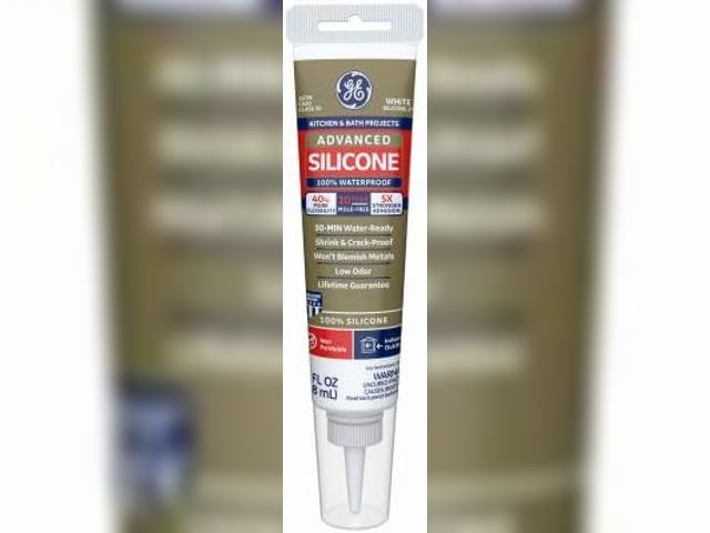 Lot 49-1518529 - GE Advanced Silicone 2 Kitchen & Bath Sealant, White, 2.8-oz. Squeeze Tube - Quantity 12 Model #2812...