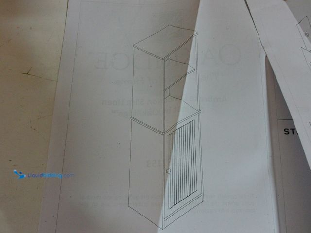 Lot 49-1572205 - Oakridge Ambrose Collection Slim Linen Cabinet in White Model #367153, Unused  Ref#AmaBlue0114