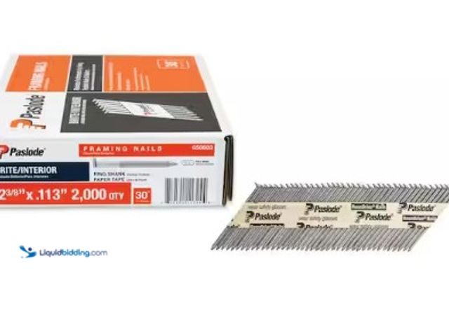 Lot 49-3615879 - Paslode 2-3/8 in. x 0.113-Gauge 30-Degree Steel Brite Ring Shank Paper Tape Framing Nails (APPROX. 2...