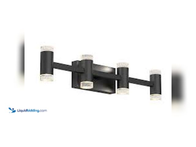 Lot 49-5407109 - Artika Mist 27 in. 4 Light Black Modern Integrated LED 5 CCT Vanity Light Bar for Bathroom. Model # ...