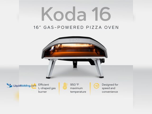 Lot 49-1631975 - Ooni Koda 16 Propane Gas Pizza Oven – 16" Gas Powered Outdoor Oven with 28 mBar Regulator and Gas Ho...