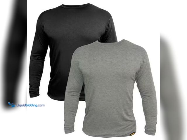 Lot 49-3539839 - QTY 2 - FIRM GRIP Men's Medium Base Layer Long Sleeve Shirt (2-Pack). Model #68271-20. New