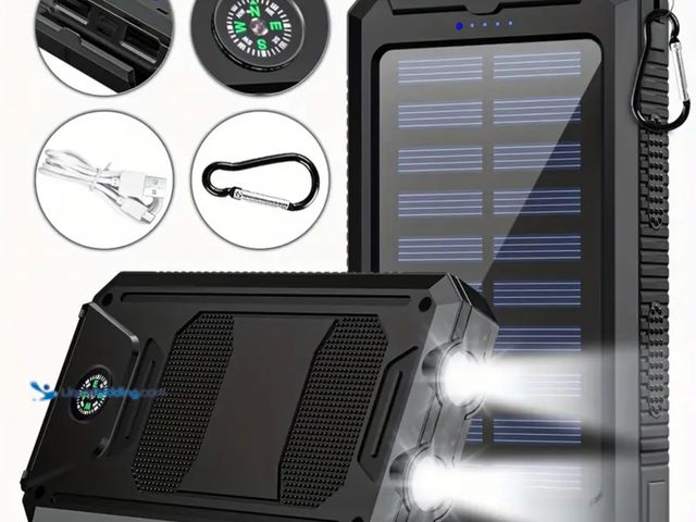 Lot 49-1816668 - New Power bank Solar Solar charger Solar Charger-40000mAh Solar Charger Power Bank