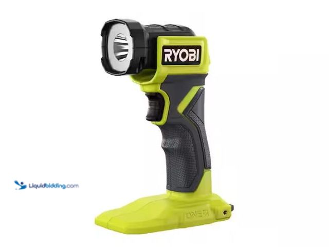 Lot 49-1546828 - RYOBI ONE+ 18V Cordless LED Light (Tool Only), Model # PCL660B, Unused, No battery, No charger, Test...