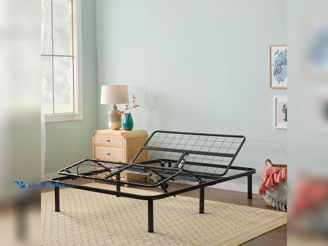 Lot 49-5463144 - Linenspa Adjustable Bed Frame - Independent Head and Foot Incline - Powerful Quiet Motor - Easy Tool...