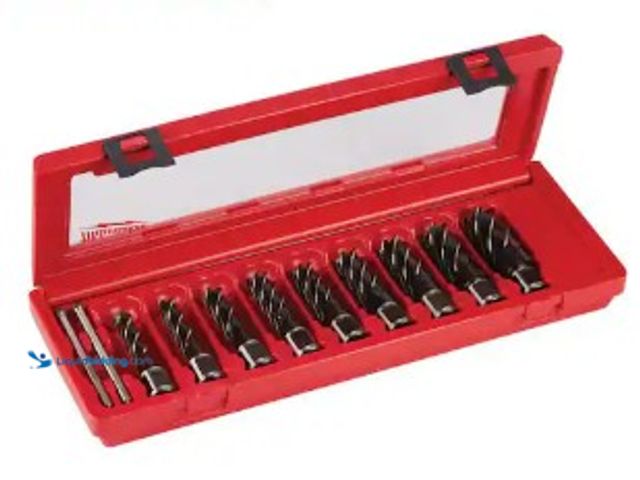 Lot 49-2025204 - Milwaukee High Speed Steel Annular Cutter Kit With 3/4 in. Weldon Shank (9-Piece), Model # 49-22-841...