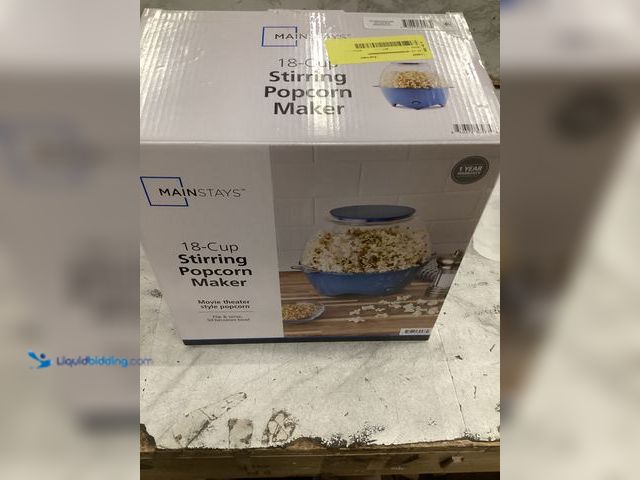Lot 49-3566879 - Mainstays 18 Cup Stirring Popcorn Maker, Unused