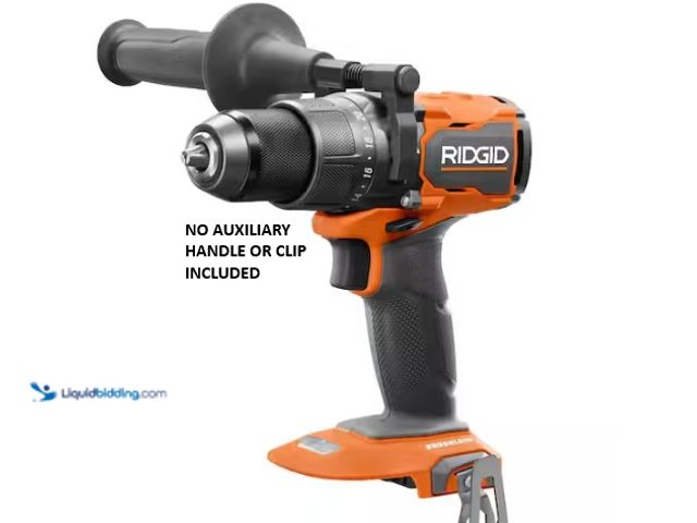 Lot 49-5574030 - RIDGID
18V Brushless Cordless 1/2 in. Hammer Drill/Driver (Tool Only). Model # R86115B. Used with N...