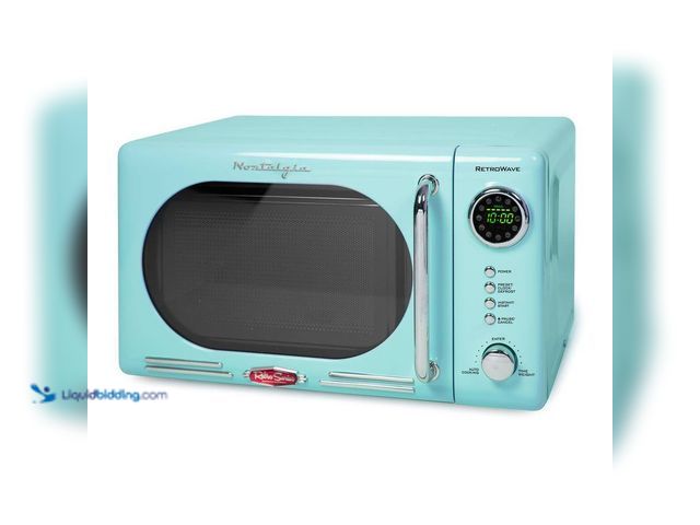 Lot 49-5484405 - Nostalgia
Retro 0.7 cu. ft. 700-Watt Countertop Microwave Oven in Aqua Unused