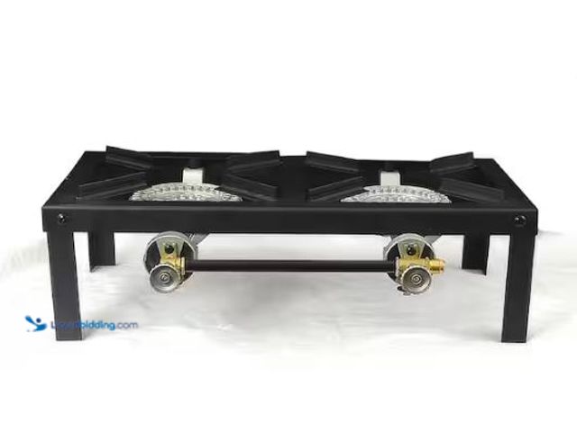 Lot 49-1627383 - BaseCamp 30,000 BTU Double Burner Angle Iron Cooking Stove Model # F235830, Unused  Ref#CRS0707