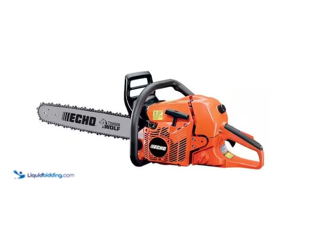 Lot 49-1566927 - ECHO 20 in. 59.8 cc Gas 2-Stroke Rear Handle Timber Wolf Chainsaw, Model # CS-590-20, Slightly used,...