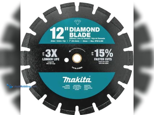 Lot 49-2006510 - Makita 12 in. Segmented Rim Dual Purpose Diamond Blade, Model # B-69668, Slightly used, Scuffs & scr...