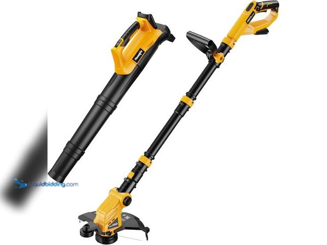 Lot 49-3563433 - Cordless Weed Trimmer and Leaf Blower Combo Compatible with Dewalt 20V Max Battery (Battery and Char...