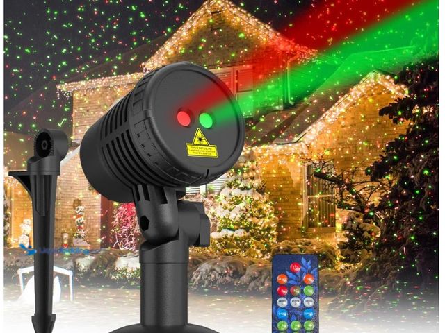 Lot 49-1571264 - Christmas Projector Lights Outdoor, Christmas Light Projector with Remote, Moving Outdoor Holiday De...