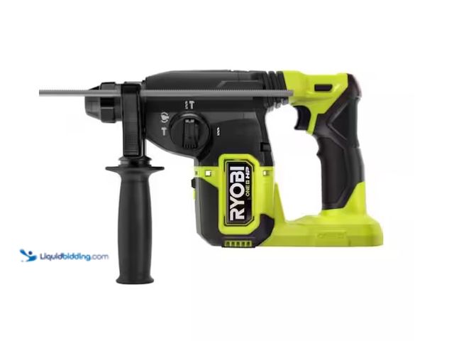 Lot 49-1571189 - RYOBI ONE+ HP 18V Brushless Cordless 1 in. SDS-Plus Rotary Hammer Drill (Tool Only), Model # P223, U...