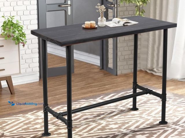 Lot 49-1516461 - Diwhy DIY Industrial Design Pipe Dining Table Casual Pub BAR Laptop Table Modern Studio Wood and Met...