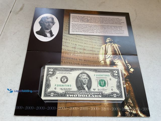 Lot 49-1804551 - 2003 A GREEN SEAL US $2 DOLLAR BANKNOTE.