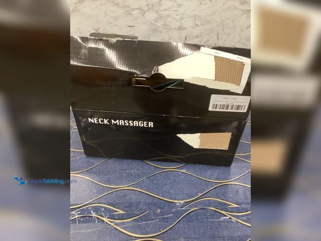 Lot 49-5486956 - Neck Massager with Adjustable Settings (Black/Blue) Item is used with charger