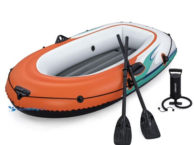 Lot 49-5552308 - Ozark Trail 2-Person Inflatable Recreational Raft Set 6'5" x 40". Unused