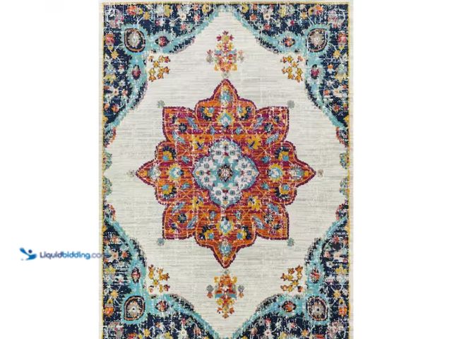 Lot 49-1628097 - StyleWell Aurora 6 ft. x 9 ft. Multi Medallion Area Rug, Model # 3006885, New(Factory Sealed)  Ref#S...