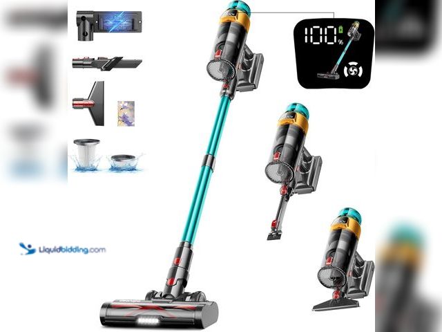 Lot 49-5463351 - Cordless Vacuum Cleaner, 600W 50KPA 70Mins Vacuum Cleaners for Home, Stick Vacuum with Charging Dock...