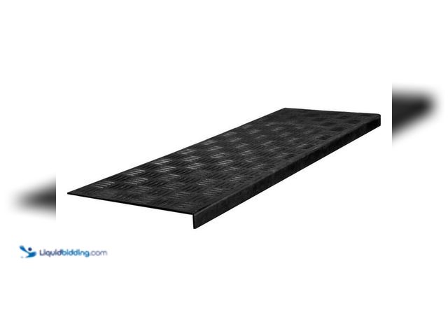 Lot 49-2024642 - Lot of (2)- Ottomanson Waterproof Easy-Clean Indoor/Outdoor Black 10 in. x 30 in. Non-Slip Rubber Bu...